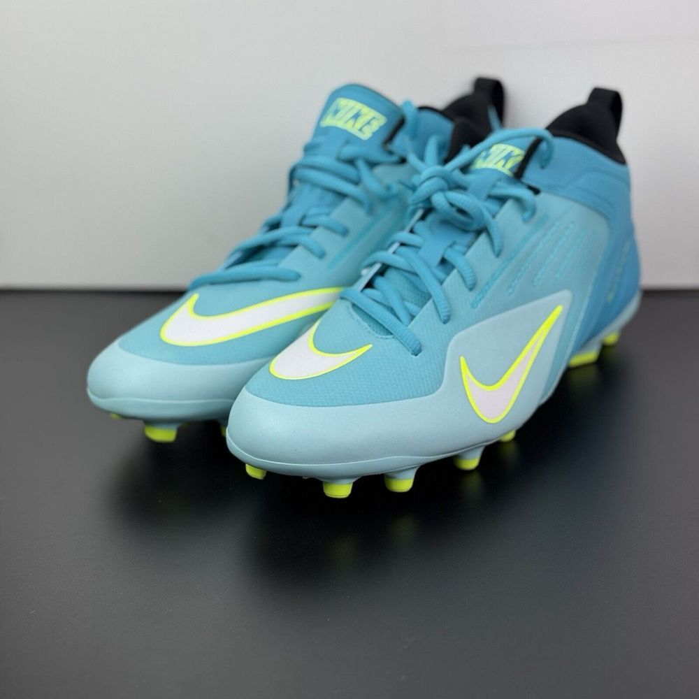 Nike‎ Alpha Huarache 8 Varsity Lax Turquoise Lacrosse CZ6558-400 Men's Size 12.5